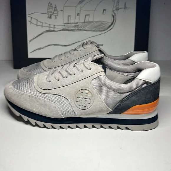 Tory Burch Sawtooth Sneakers Women’s US Size 7.5 M
